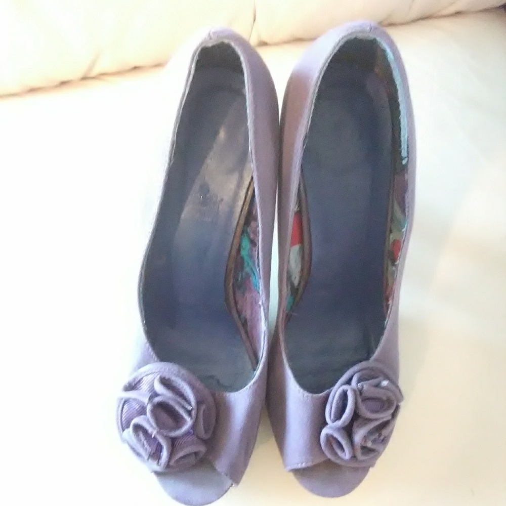 2/$25 👠💜Madden Girl purple peep toe high heels